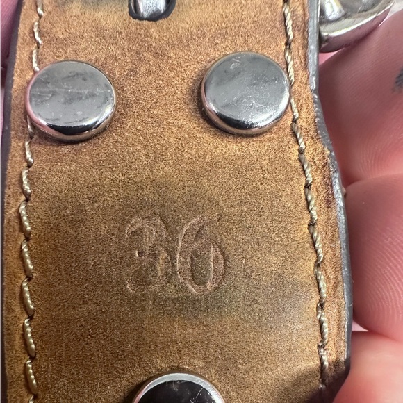 Nocona Brown Leather Braided Womens Belt with Silver Buckle AS IS - Picture 6 of 6